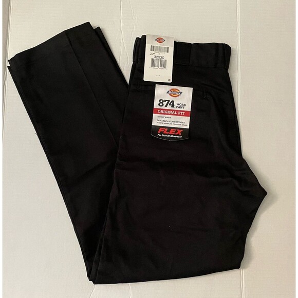 NWT DICKIES Original 874 Men’s Work Pants Original FLEX Fit, Black 32 X 30 - Picture 8 of 9